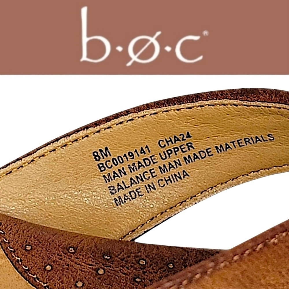 b.ø.c. Brown Women's Sandals Size 8M - Picture 6 of 8